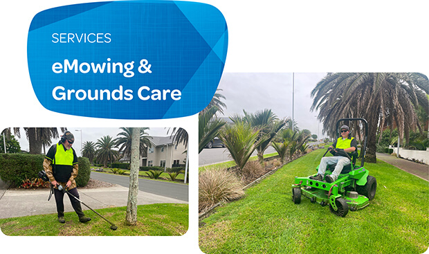 commercial e-mowing and grounds care services